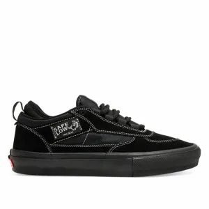 Low Top Design Grippy Rubber Vans Skate Safe Low - Black/Black