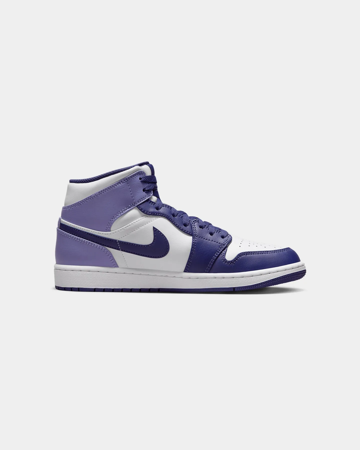 Jordan Air Jordan 1 Mid "Purple Toe" Sky Light Purple Arch Fit Good Traction
