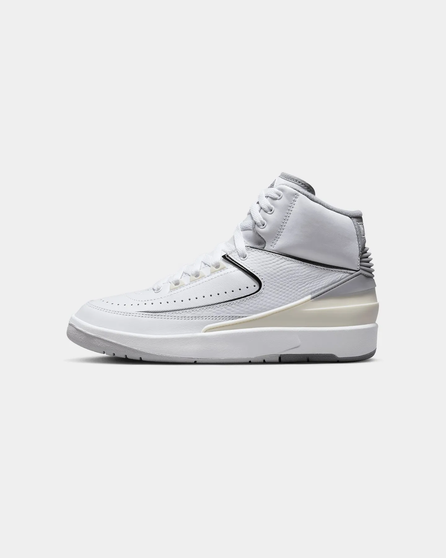 Jordan Air Jordan 2 Retro "Cement Grey" White/Cement Grey Mom Fit Slip Resistant Modern Commuters