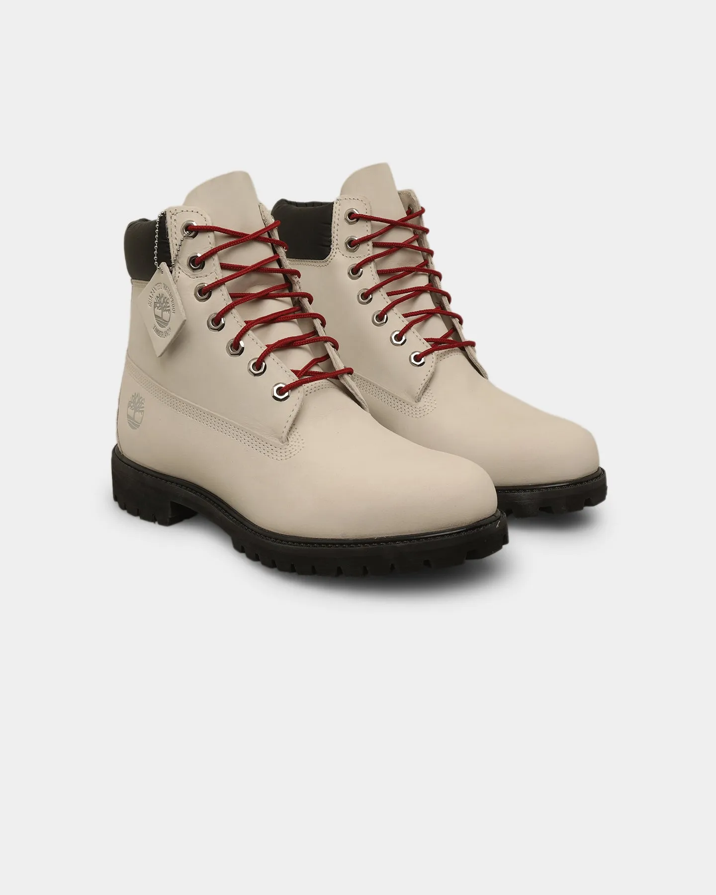 Timberland 6" Premium Boot White Nubuck Flexibility