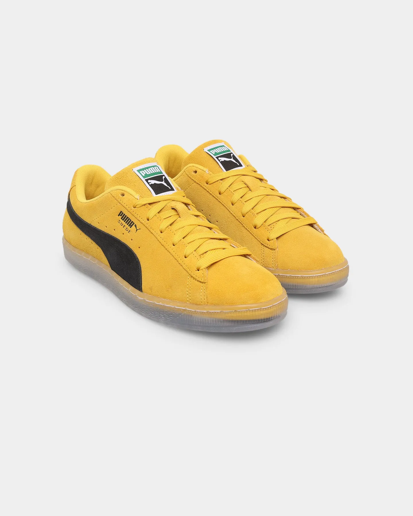 Surf Step Rubber Outsole Puma Suede Translucent Shoes Spectra Yellow-Translucent