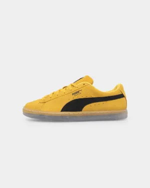 High Top Soft Land Puma Suede Translucent Shoes Spectra Yellow-Translucent