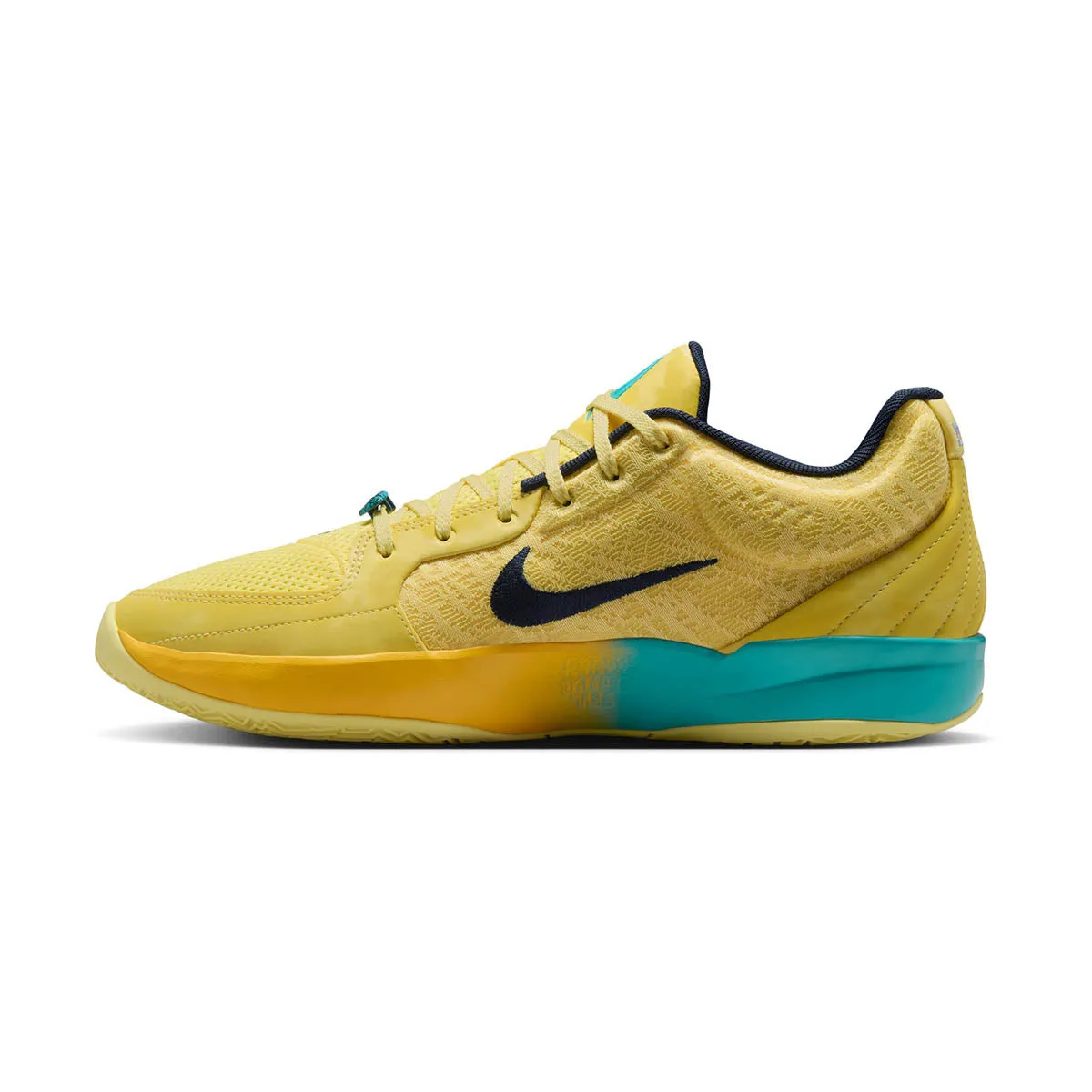Foam Padded Collar Resilient Cushioning Ja 2 'Sonic Yellow Tropical Teal' Basketball Shoes