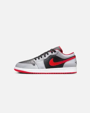 Step Free Jordan Air Jordan 1 Low Black/Fire Red