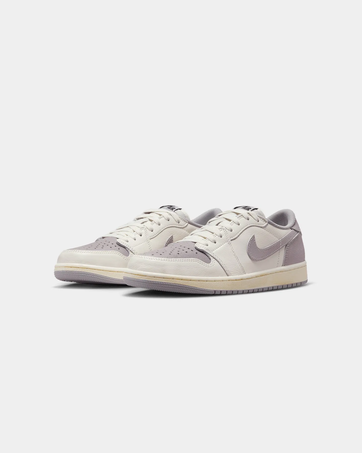Stretch Fabric Weekend Trip Silk Feel Jordan Air Jordan 1 Low OG "Atmosphere Grey" Sail/Black
