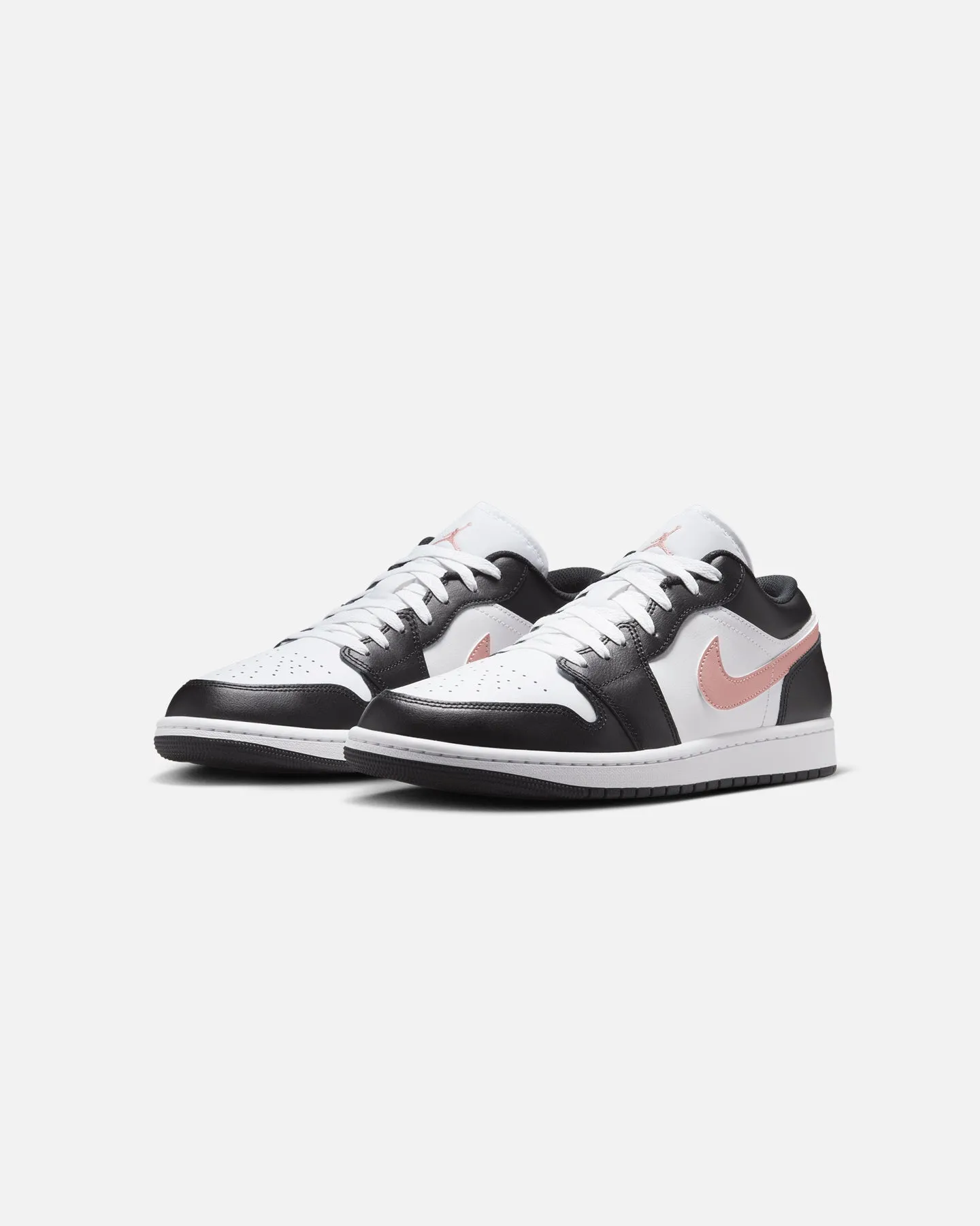 Molded Heel Counter Jordan Air Jordan 1 Low "Black Rust" White/Pink