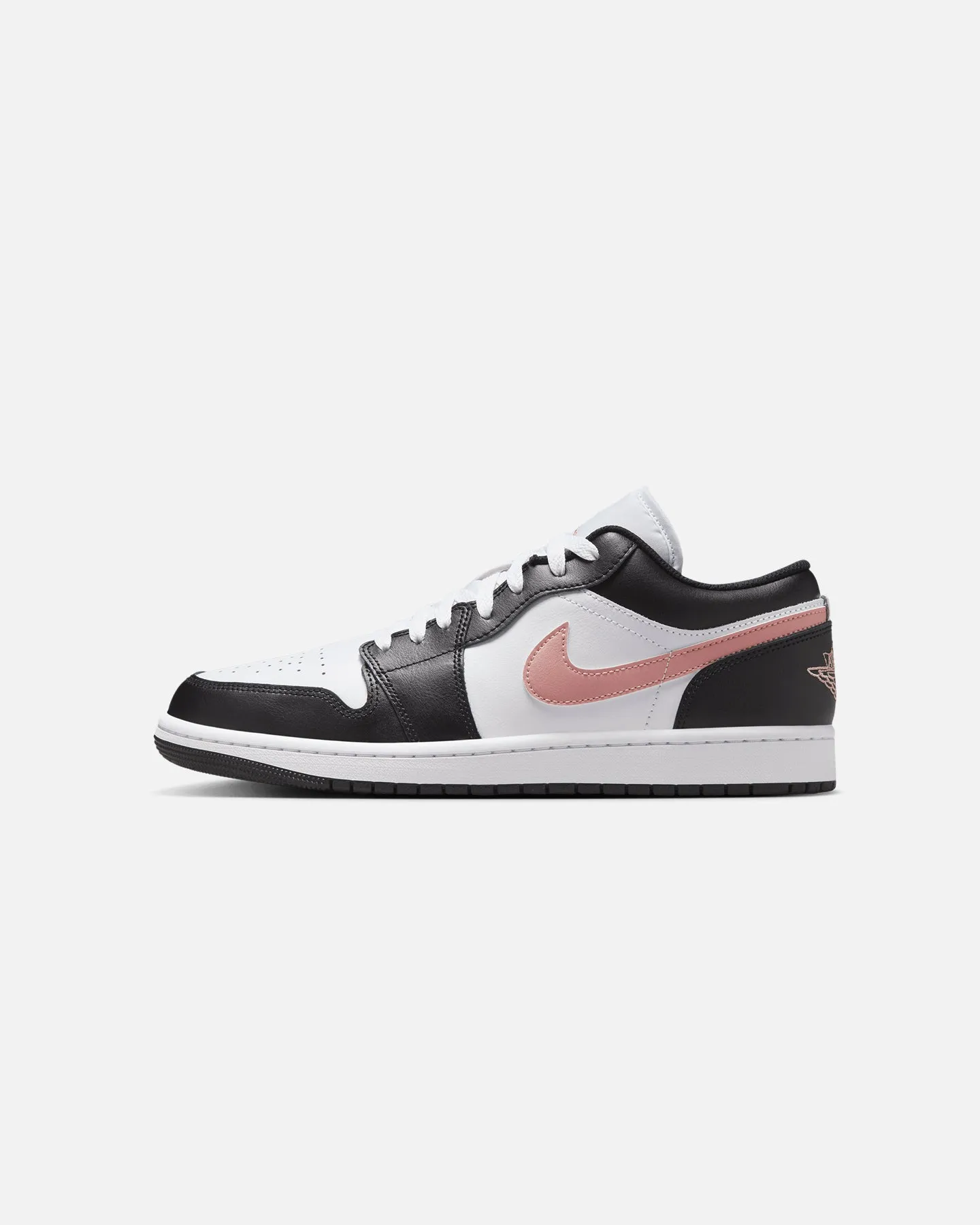 Jordan Air Jordan 1 Low "Black Rust" White/Pink Comfortable bend