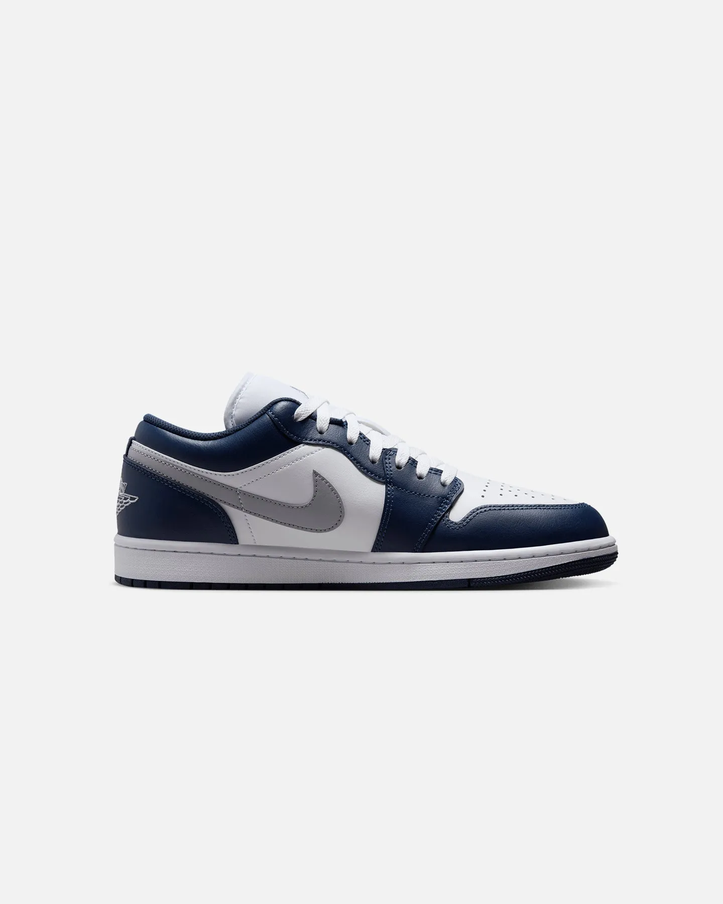 Cool Tone Anti Slip Jordan Air Jordan 1 Low "Midnight Navy" White/Wolf Grey