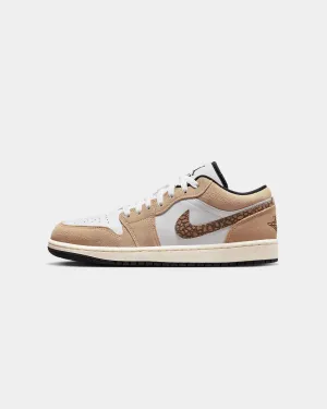 Jordan Air Jordan 1 Low SE "Brown Elephant" Hemp/Light British Tan Cool Pop Formal Mode