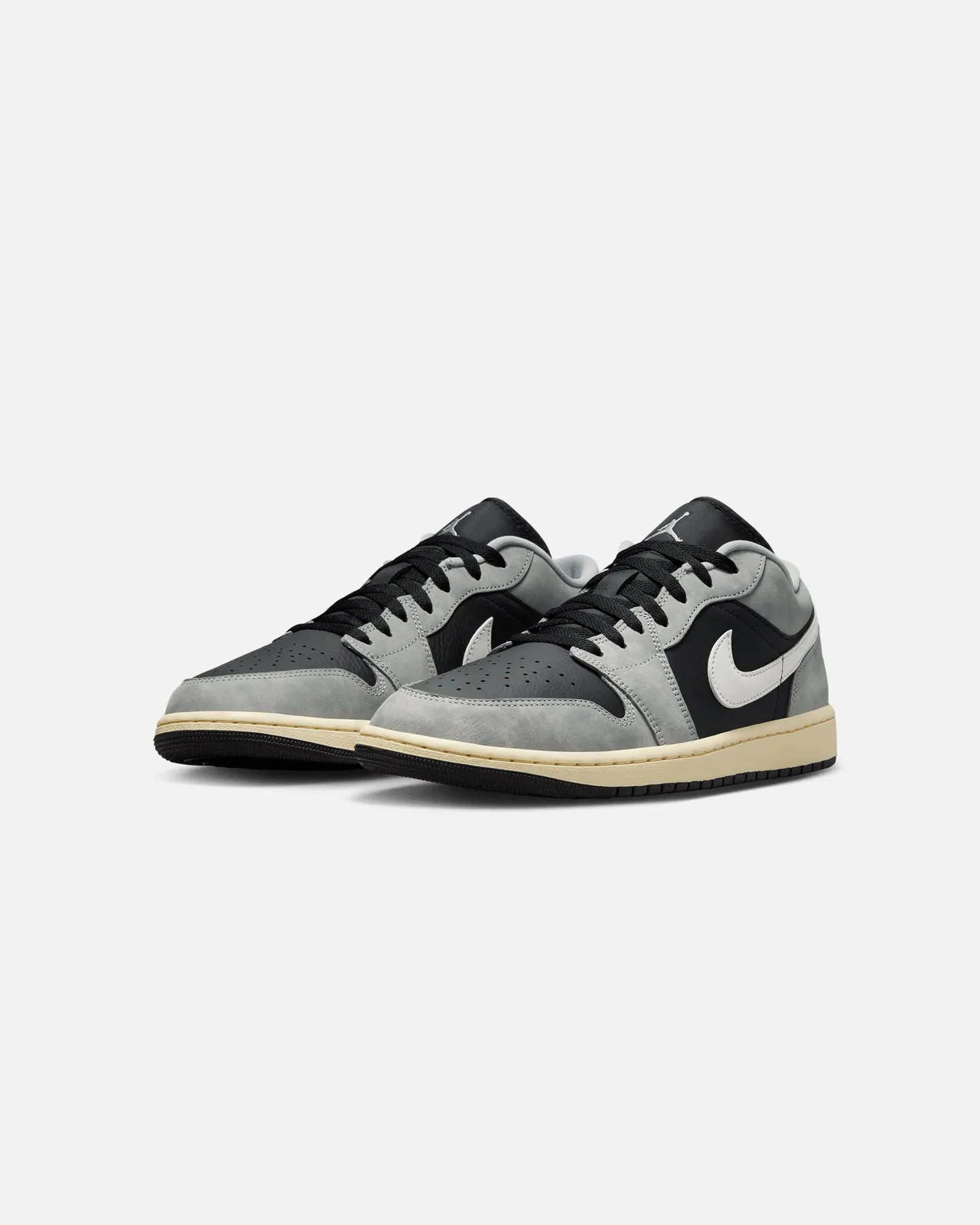 Contoured Footbed Jordan Air Jordan 1 Low SE "Smoke Grey" Lt Smoke Grey/Black-Sail