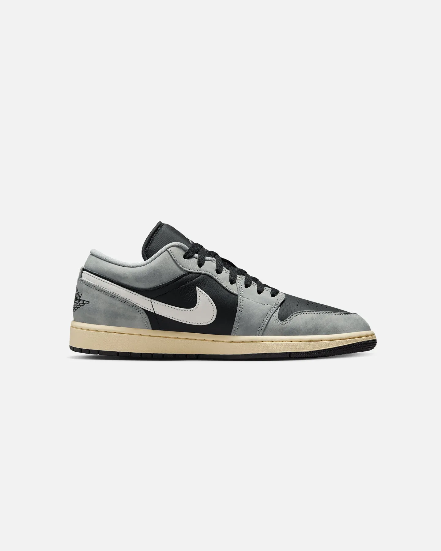 Jordan Air Jordan 1 Low SE "Smoke Grey" Lt Smoke Grey/Black-Sail No Squeeze Ventilation Mesh