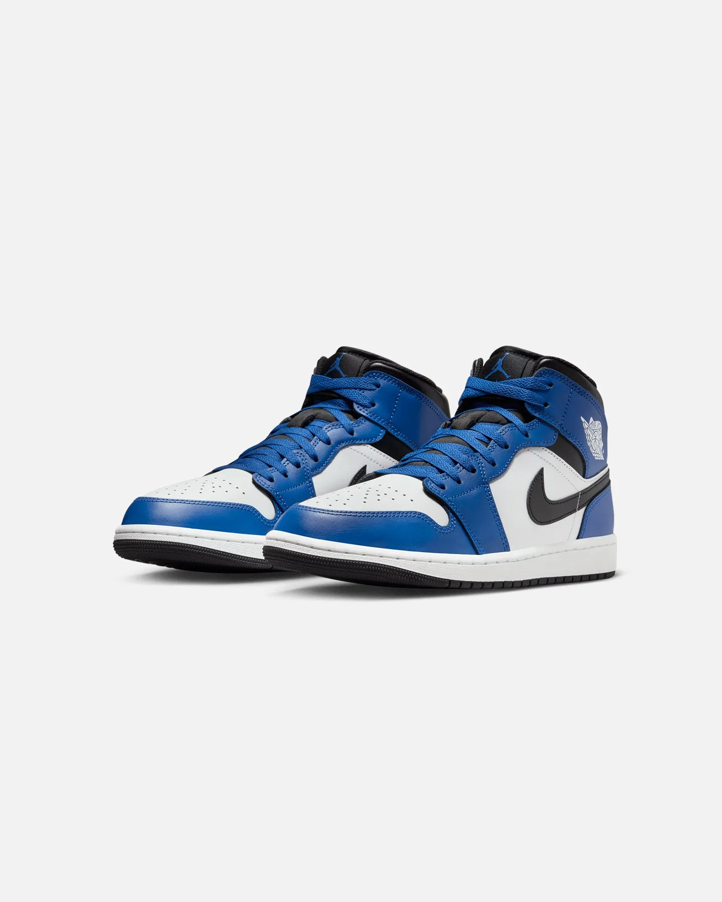 Soft Neutral Sweat Resistant Frequent Travelers Jordan Air Jordan 1 Mid 'Mid Game Royal' Game Royal/Black-White