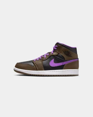 Quick Step Canvas Cool Jordan Air Jordan 1 Mid Palomino/White/Wild Berry