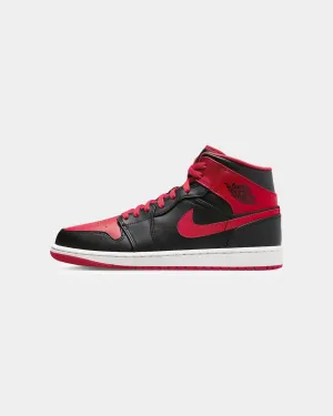 Slip Resistant Modern Commuters Air Dry Jordan Air Jordan 1 Mid "Alternate Bred" Black/Fire Red