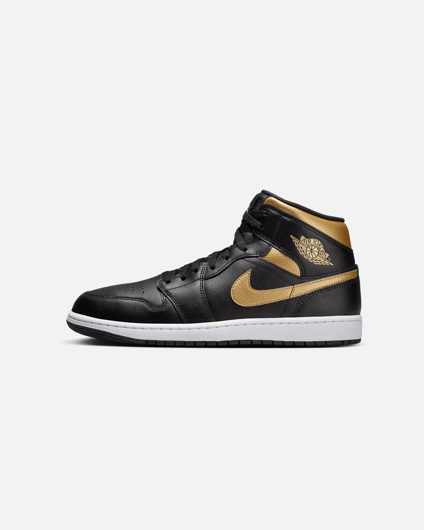 Arch Fit Festival Vibe Jordan Air Jordan 1 Mid "Metallic Gold" Black/Metallic