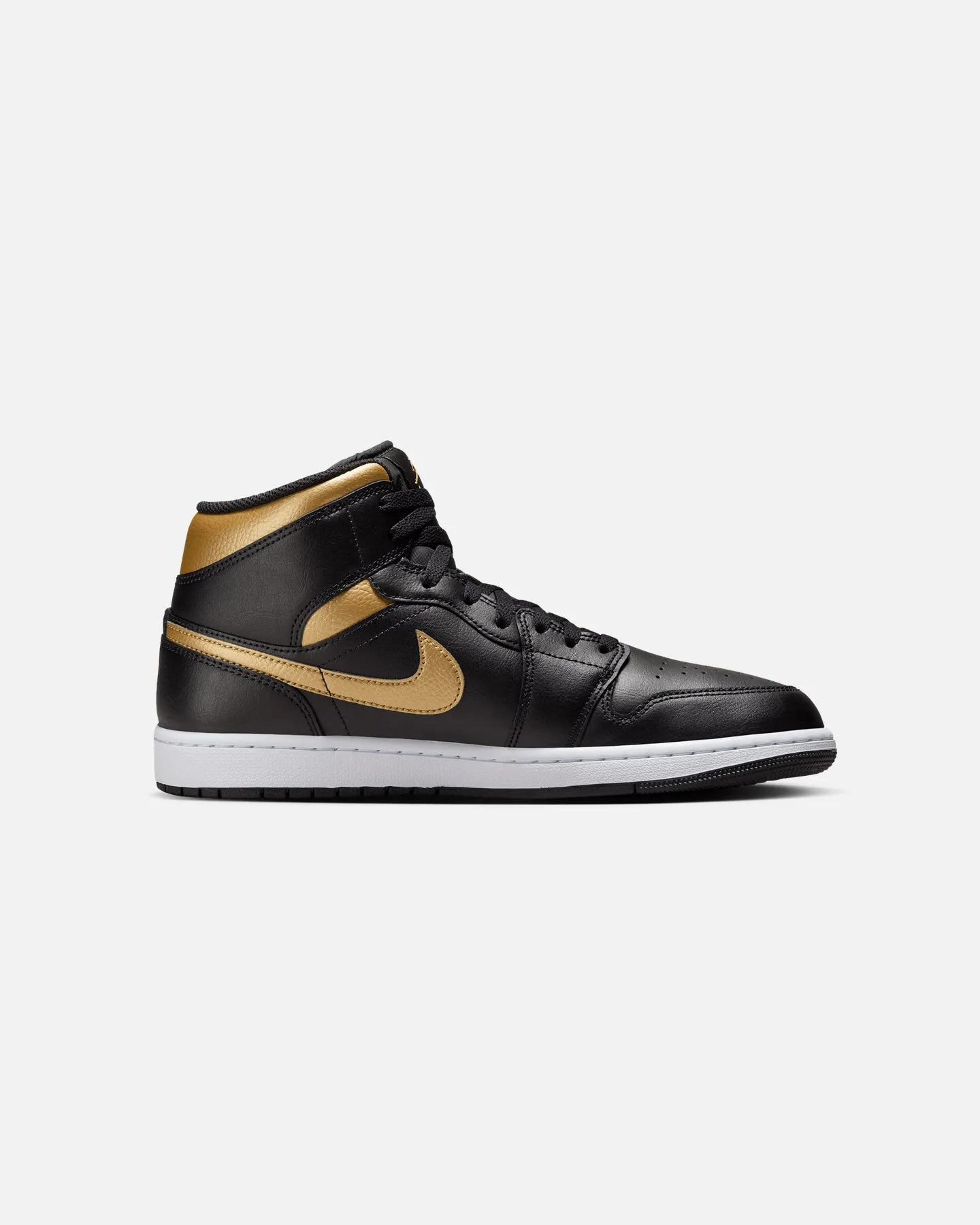 Wide Path Jordan Air Jordan 1 Mid "Metallic Gold" Black/Metallic