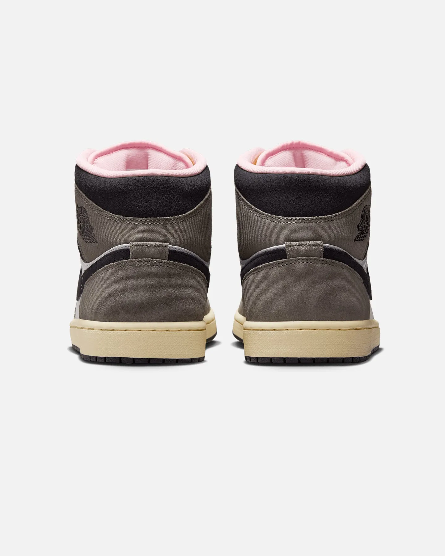 Sock Like Fit Tech Soft Collar Lining Jordan Air Jordan 1 Mid SE "Cave Stone" White/Grey