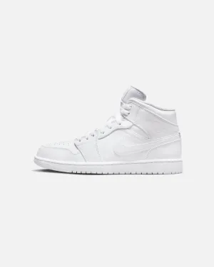 Fast Entry Jordan Air Jordan 1 Mid White/White