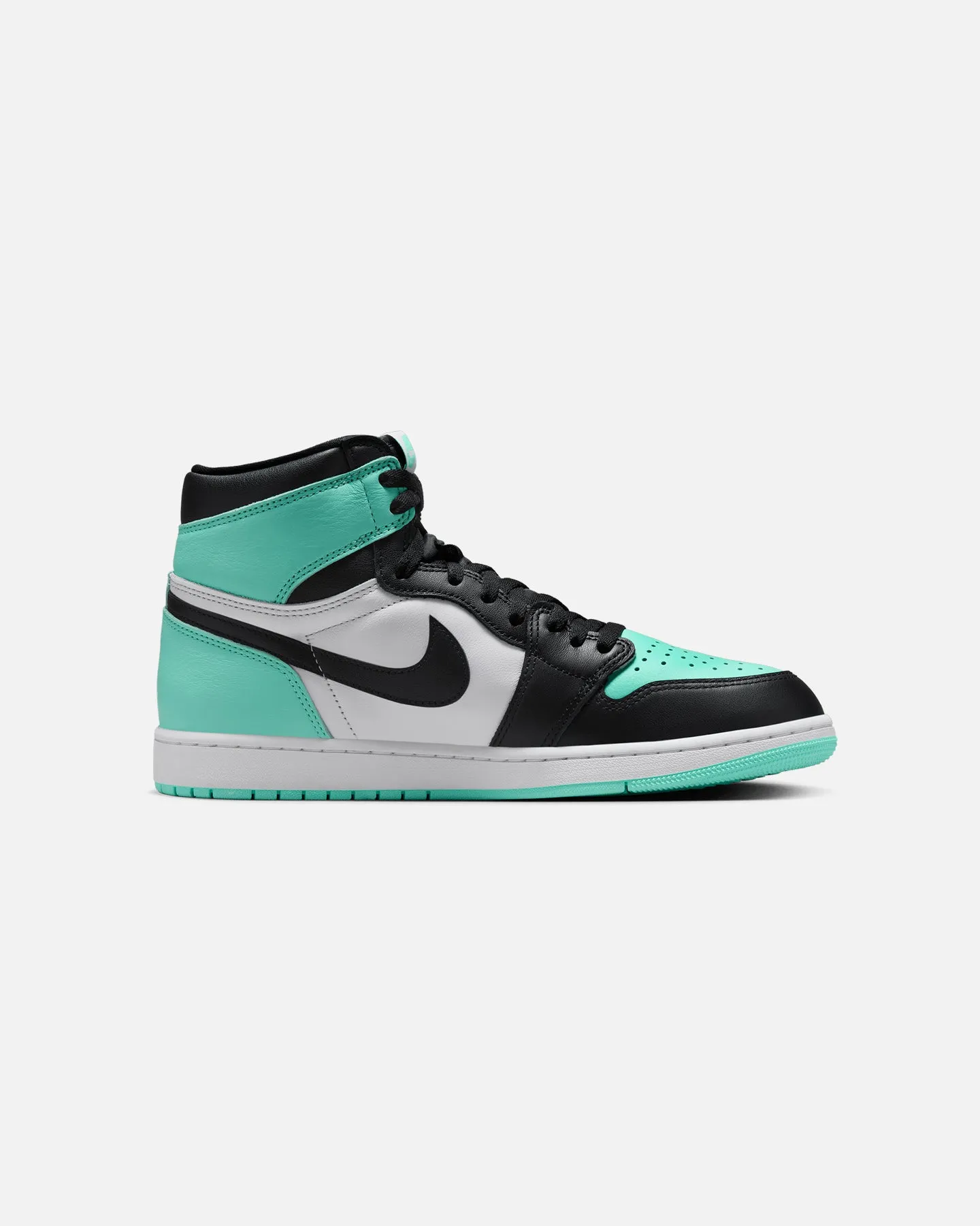 High Quality Pastel tone Jordan Air Jordan 1 Retro High OG "Green Glow" White/Black/Green