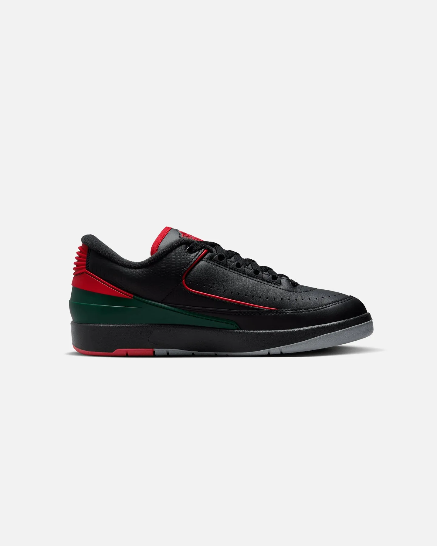 Jordan Air Jordan 2 Retro Low "Christmas" Black/Fire Red Reinforced Seams