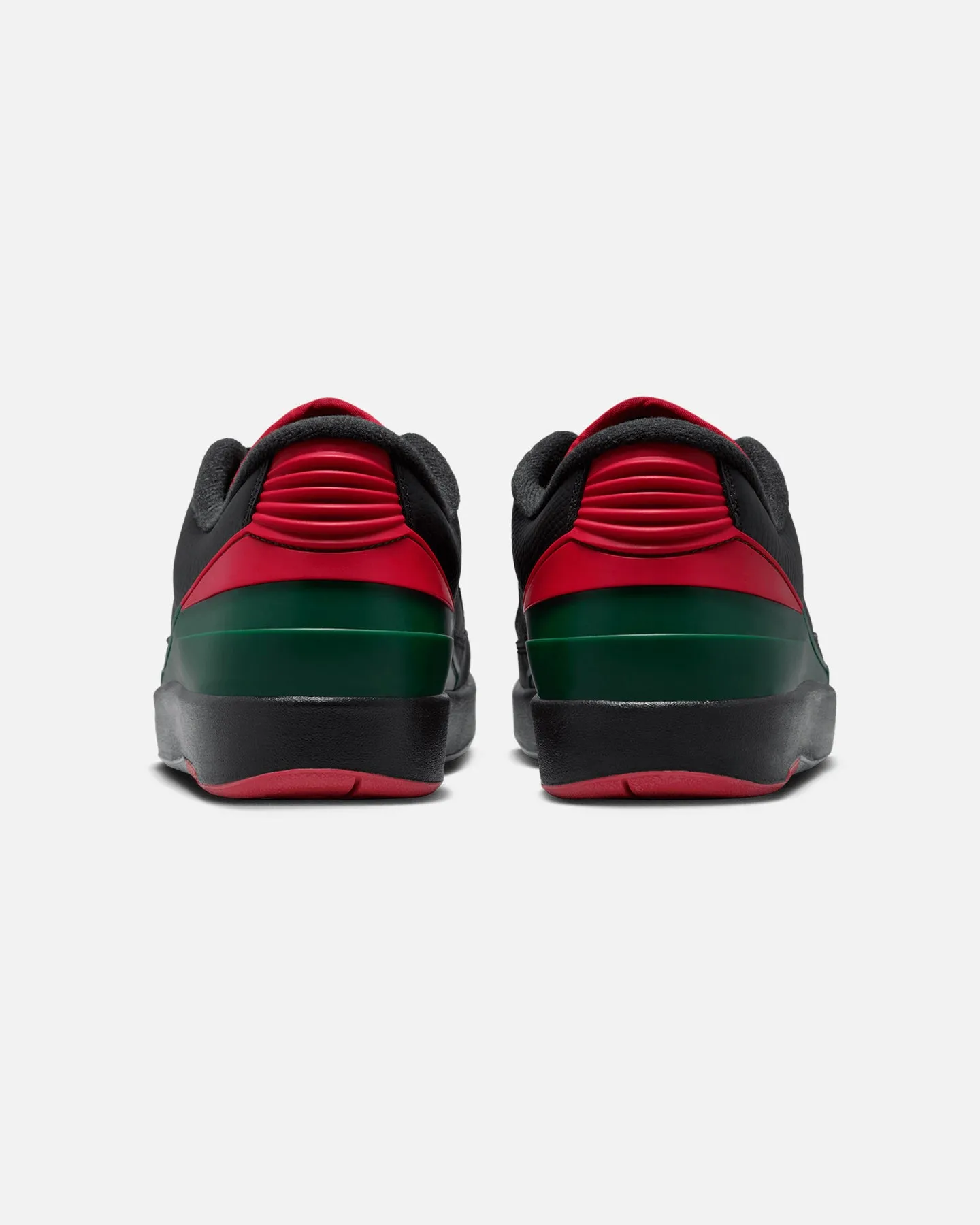 Jordan Air Jordan 2 Retro Low "Christmas" Black/Fire Red Strap Mode Dual Tone