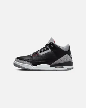 Lace Lock Jordan Air Jordan 3 Retro "Black Cement" Black/Fire-Red