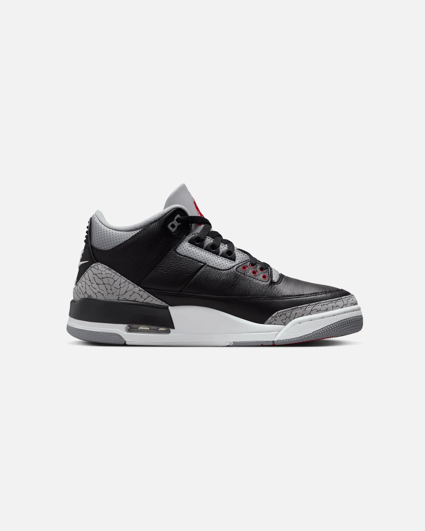 Textured Grip Pattern Jordan Air Jordan 3 Retro "Black Cement" Black/Fire-Red