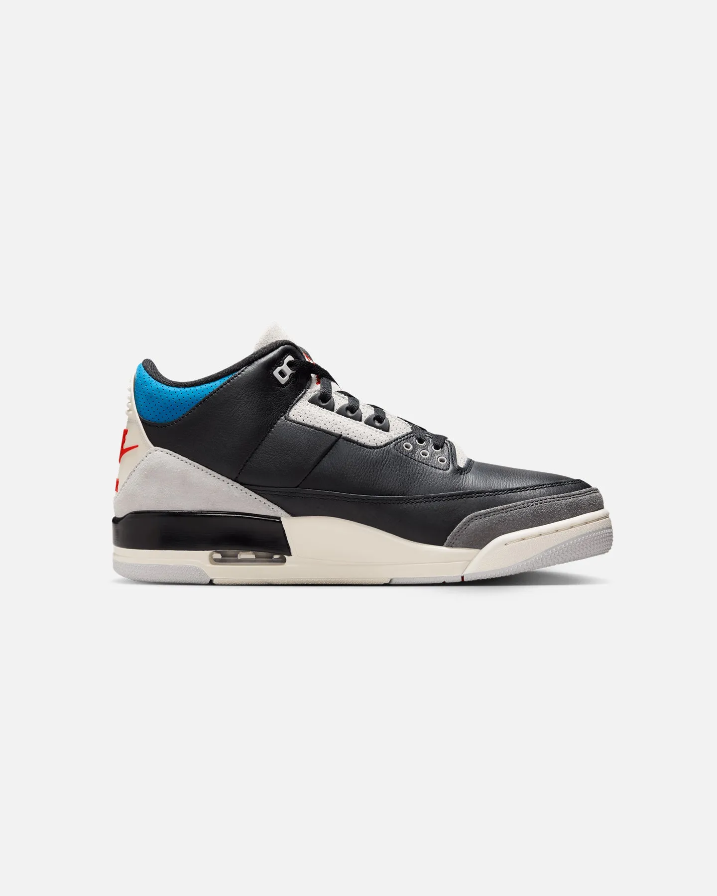 Injury Safe Viral Pop Jordan Air Jordan 3 Retro "Rare Air" Black/Chile Red-Neutral Grey