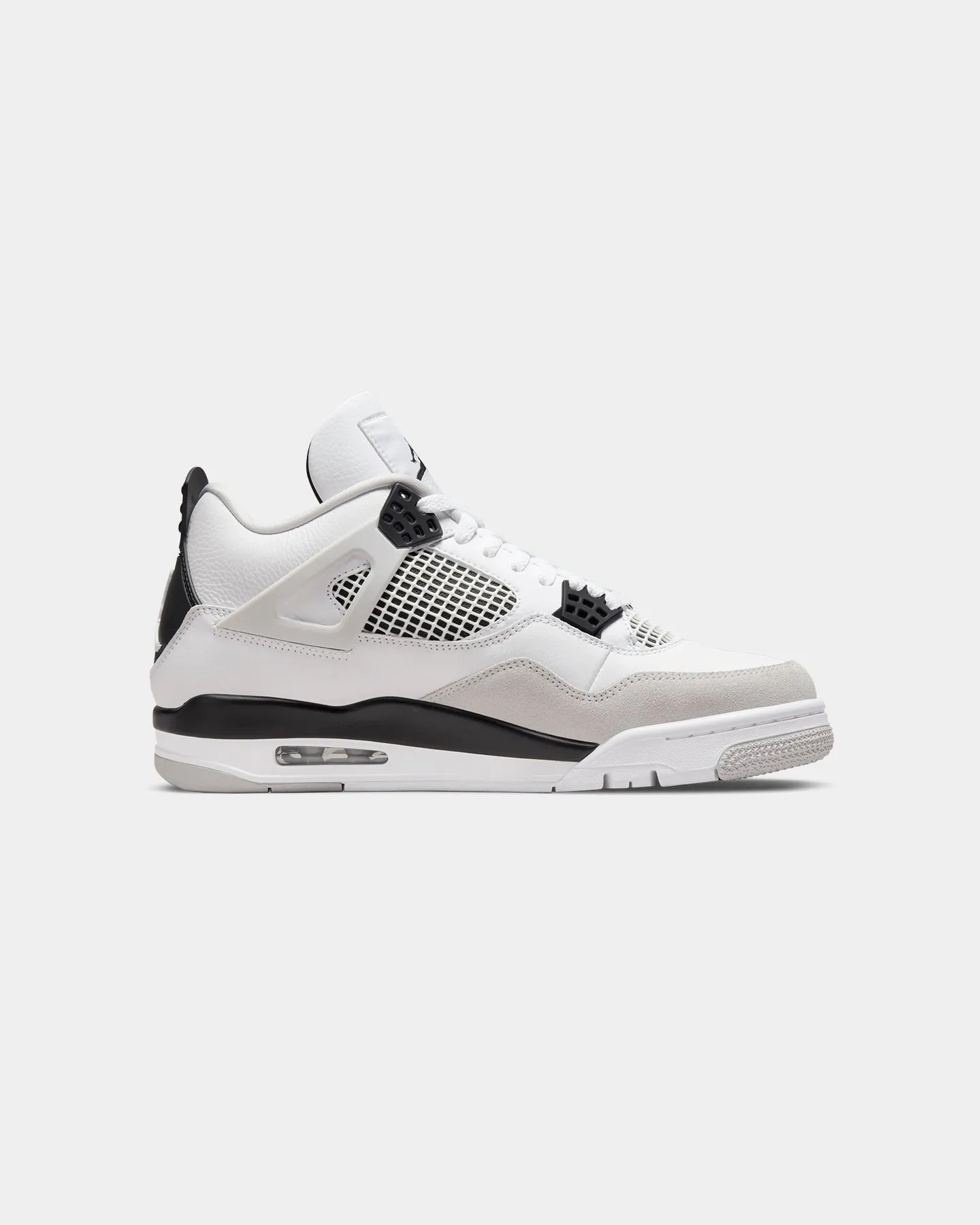 Jordan Air Jordan 4 Retro "Military Black" White/Black-Neutral Arch Support Urban Walkers Heel Safe