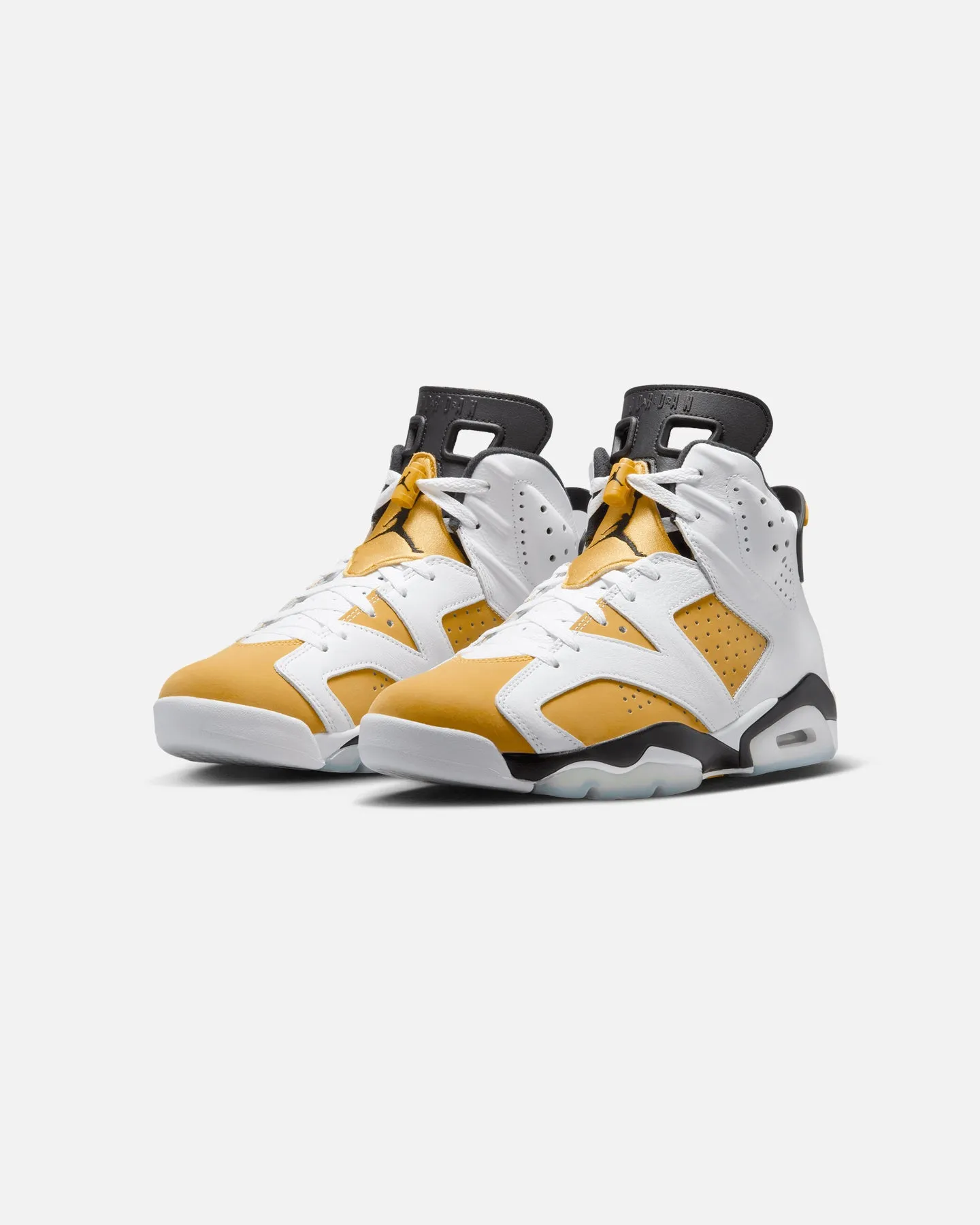 Jordan Air Jordan 6 Retro White/Yellow Ochre/Black Stretchable Material