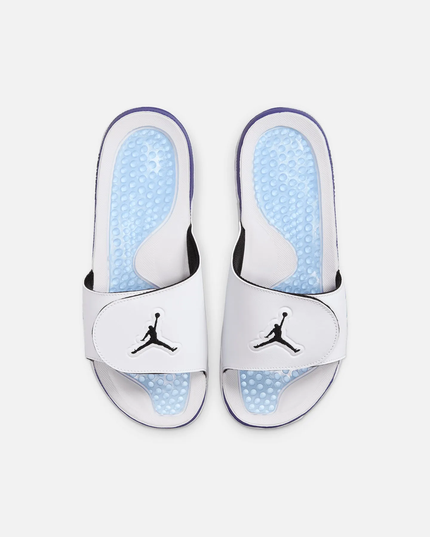 Jordan Hydro V Retro Slides White/Black Airflow Enhanced Tongue