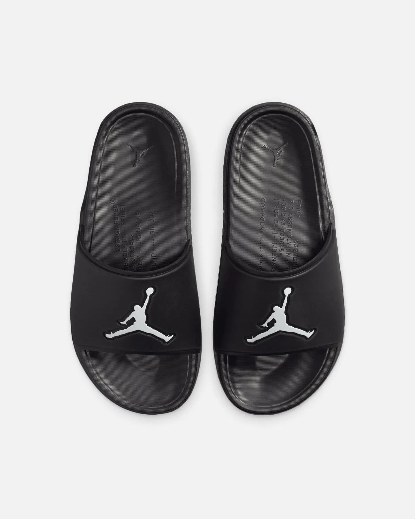 Jordan Jumpman Slides Black/White Skin Soft Classic Chic