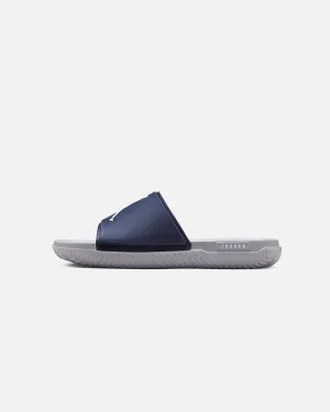 Jordan Jumpman Slides Midnight Navy Shine Silver