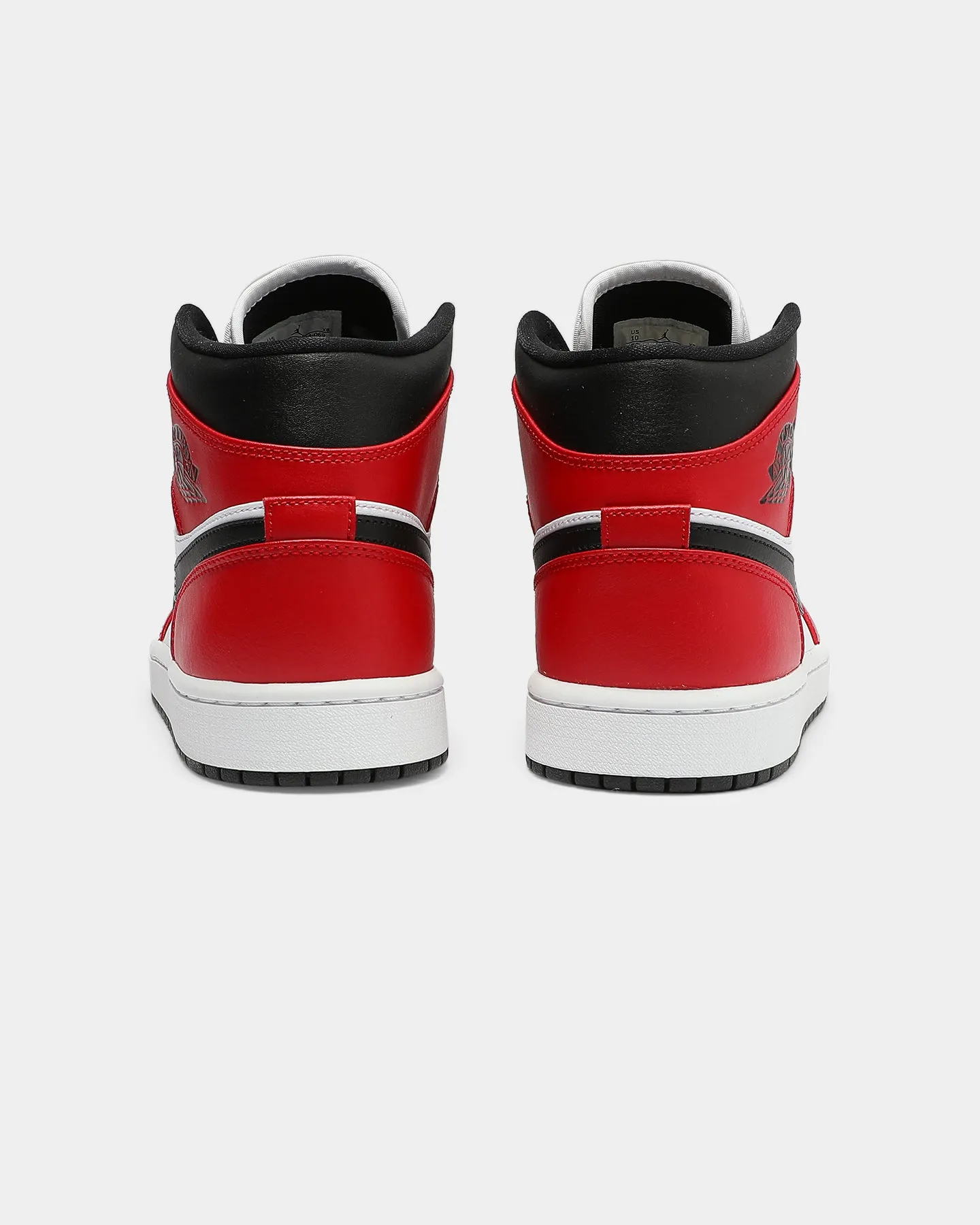 Trendy Torsion control Jordan Men's Air Jordan 1 Mid ' Chicago Black Toe' Black/Black/Red