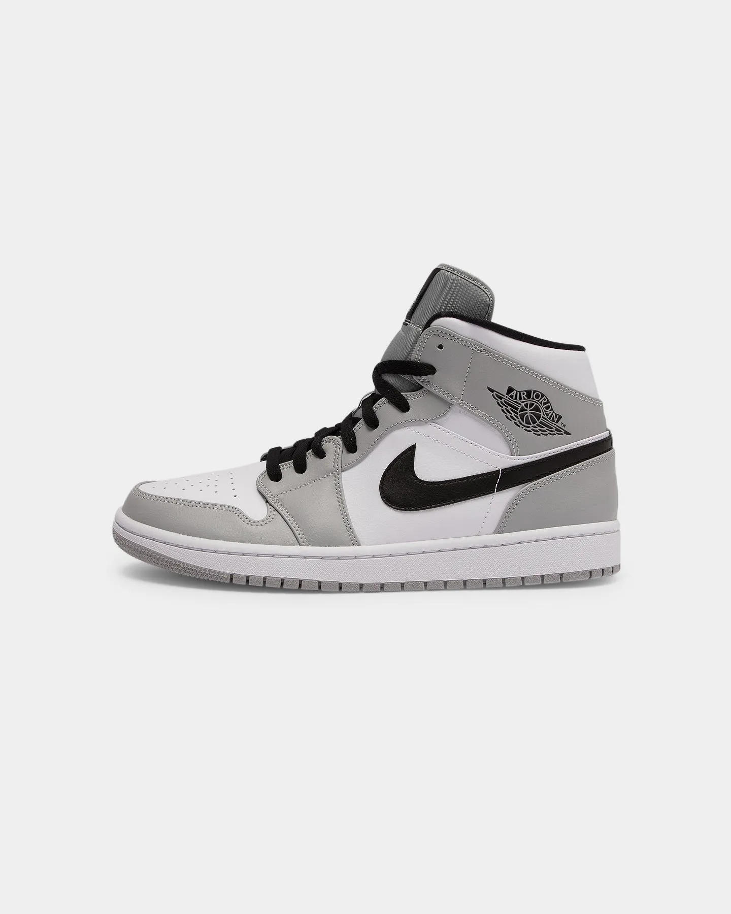 Supportive structure Jordan Men's Air Jordan 1 Mid 'Light Smoke Grey' Grey/Black/White