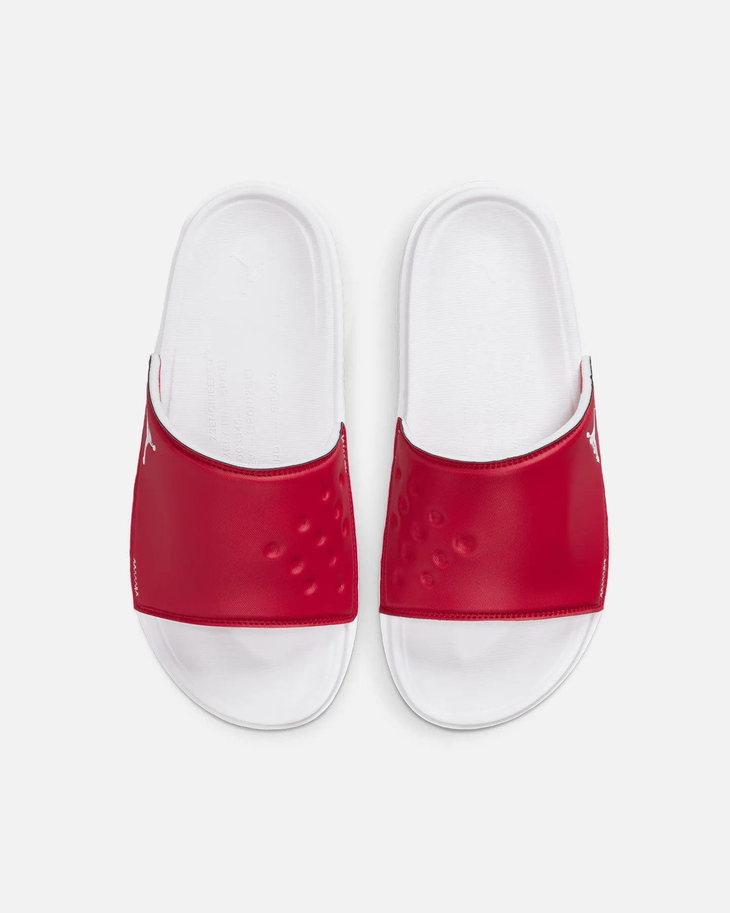 Neutral Base Palm Base Jordan Play Slide Varsity Red/White