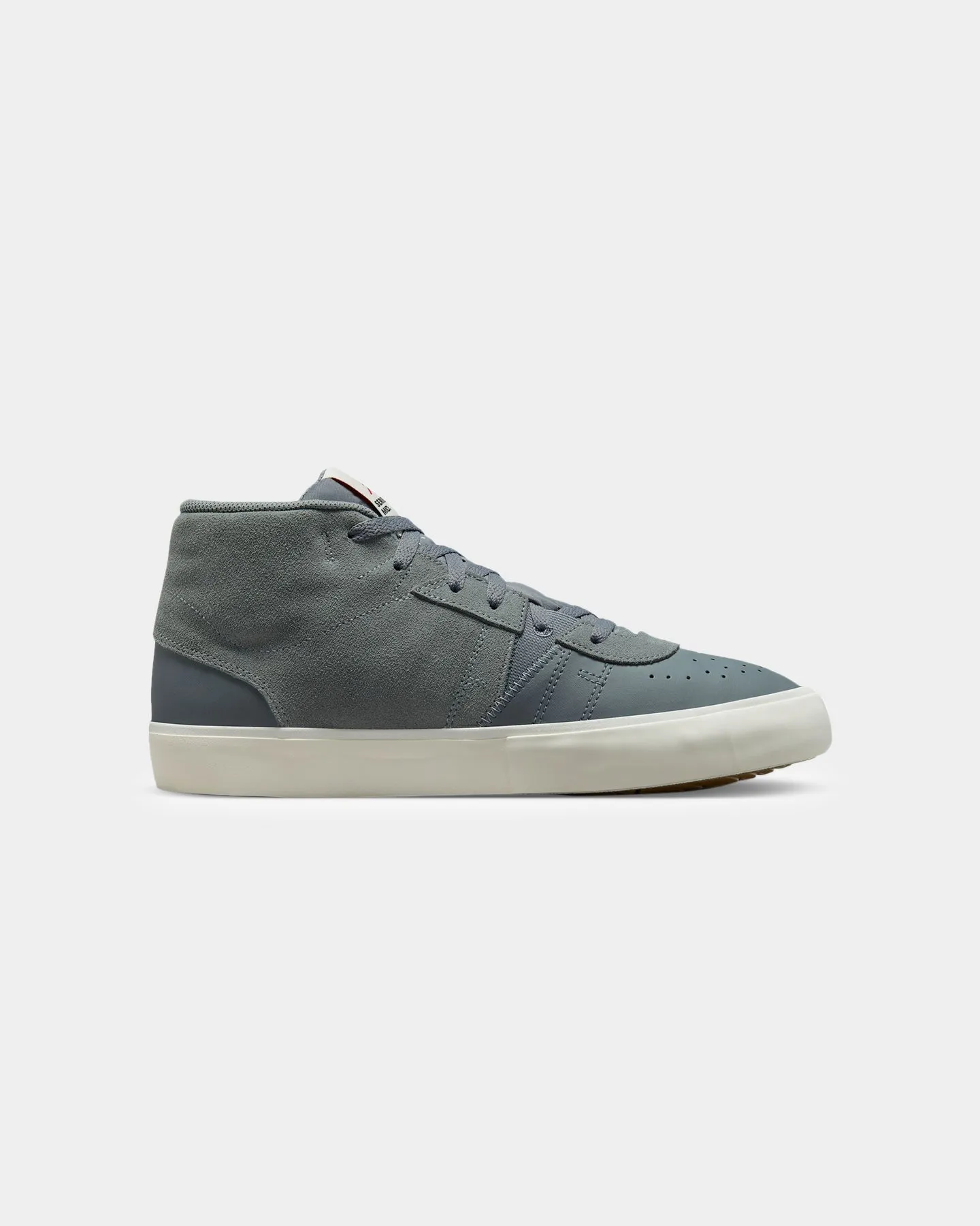 Leather Upper Jordan Series Mid Cool Grey/Black