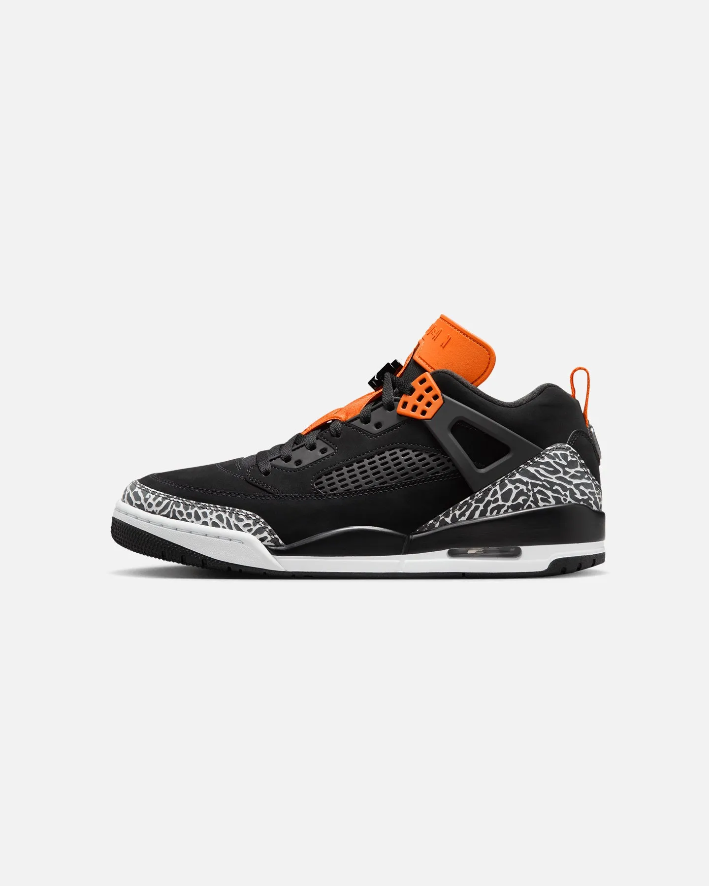 Jordan Spizike Low Black/Black-Starfish/White Orthopedic Footbed Technology