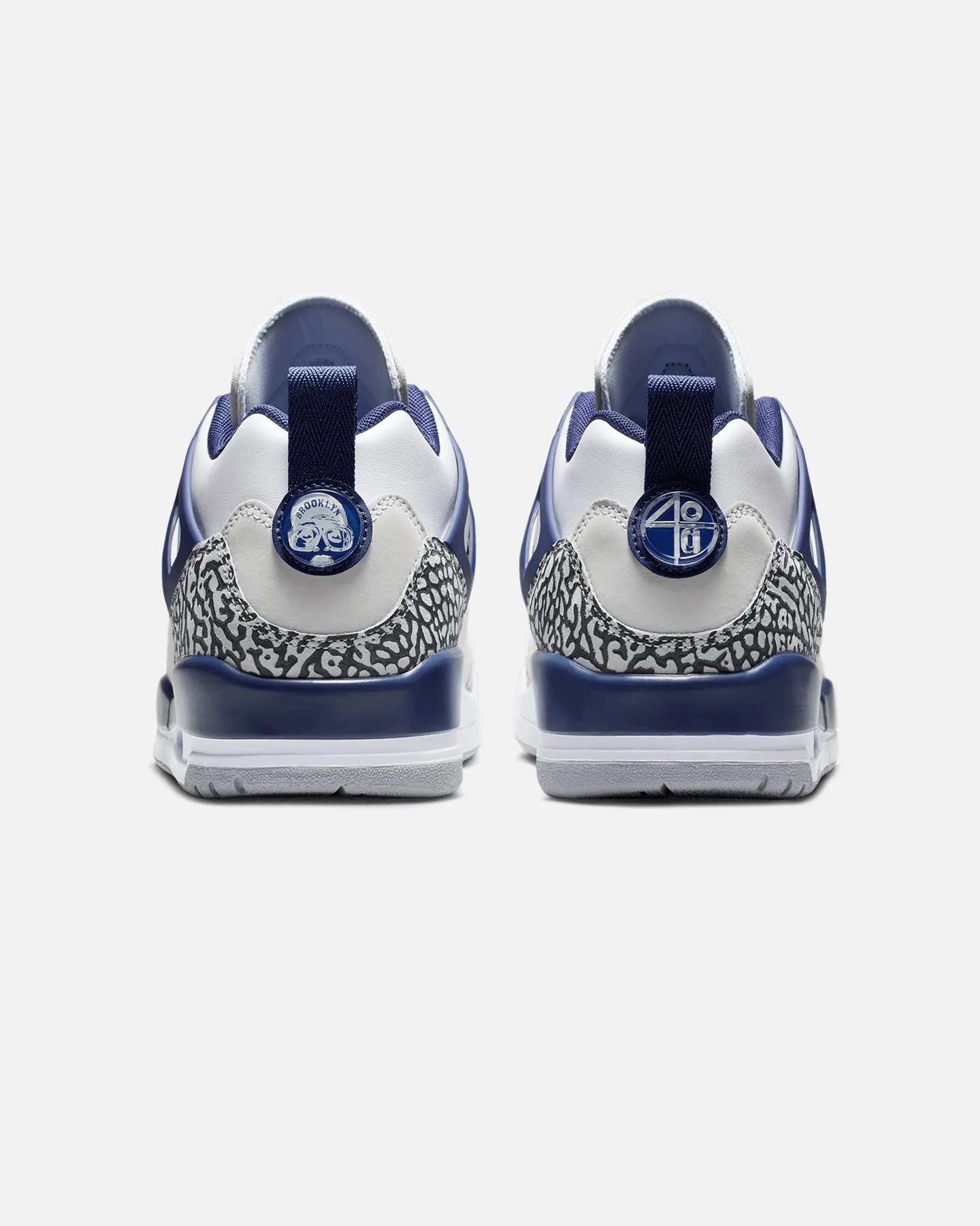 Jordan Spizike Low White/Navy Energy Returning Heel