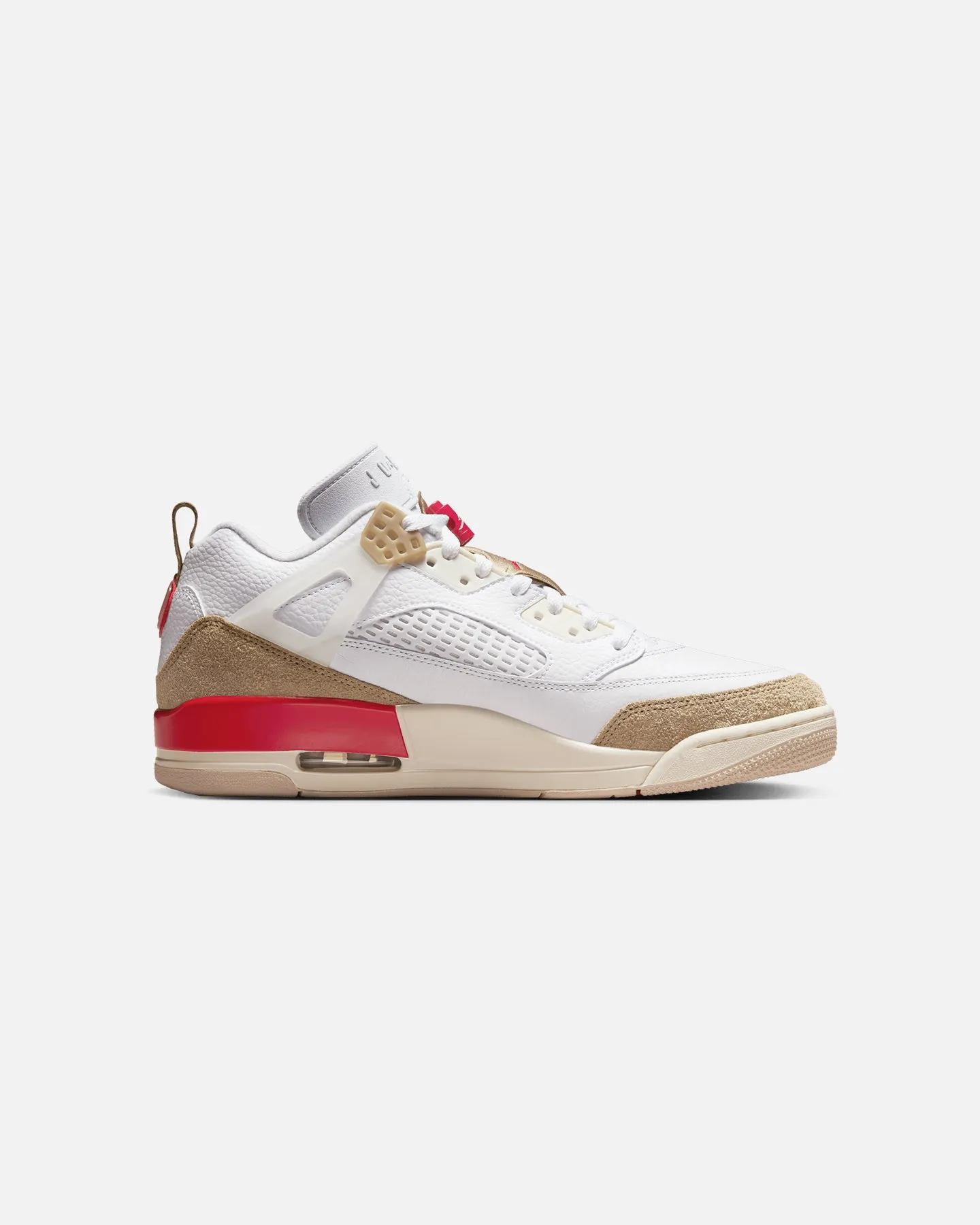 Activity Wear Abrasion Proof Stitching Jordan Spizike Low White/Red