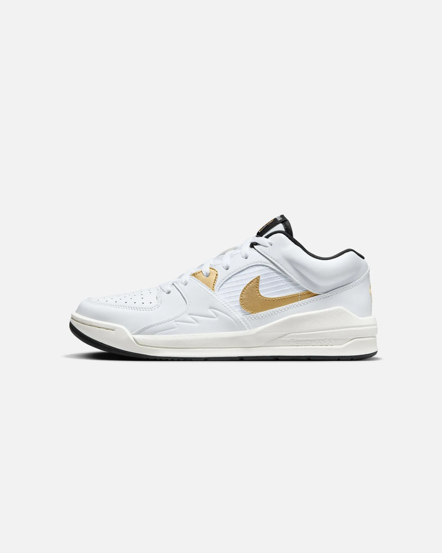Jordan Stadium 90 White/Metallic Gold Comfort Heel Italian Glam