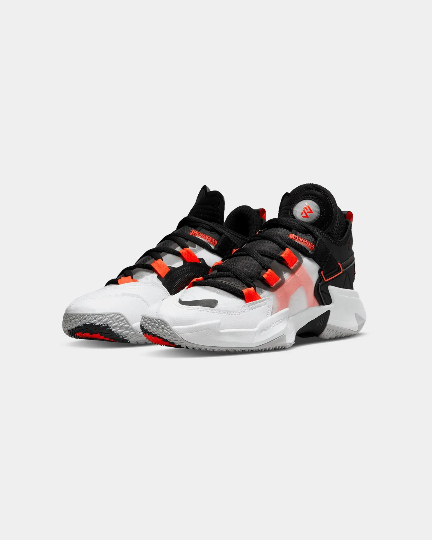 Jordan Why Not .5 White/Bright Crimson-Black-Grey Fog Supportive Core Fitness Training Trail Strong