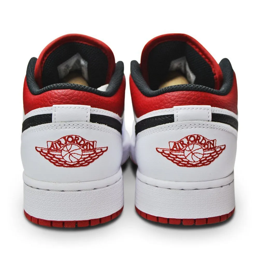 Maximum Comfort classic tone Juniors Nike Air Jordan 1 Low (GS) - 553560 118 - White gym Red Black
