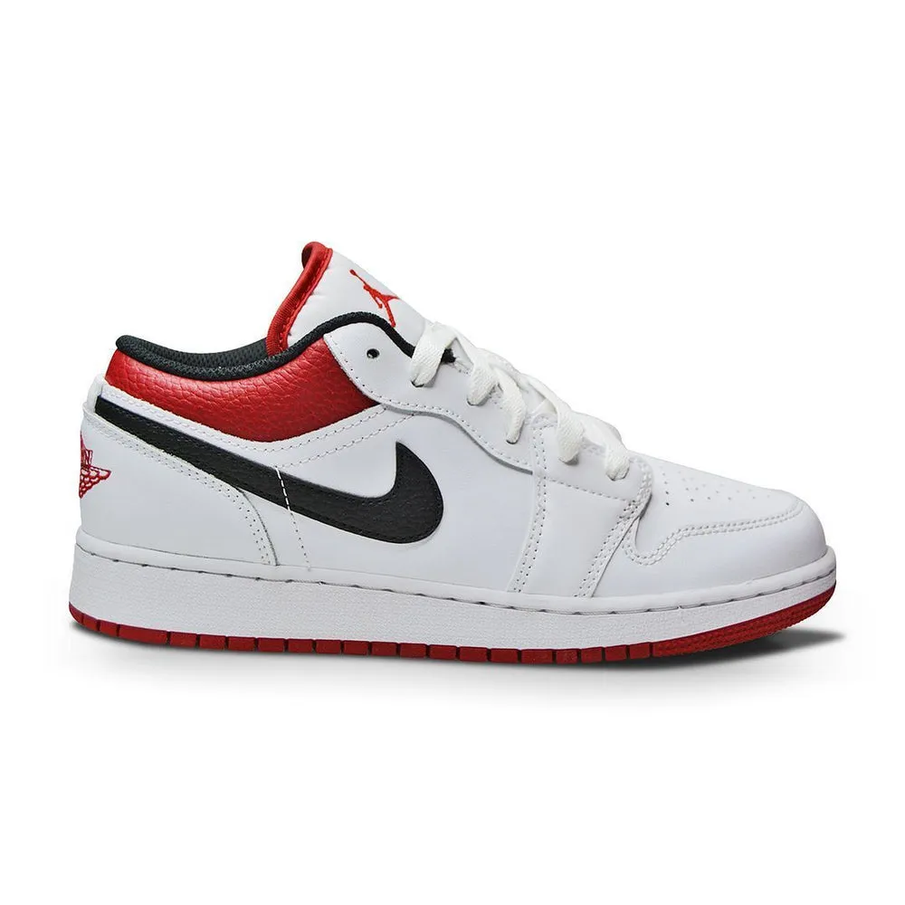 Rollbar Motion Control RubberSole Juniors Nike Air Jordan 1 Low (GS) - 553560 118 - White gym Red Black