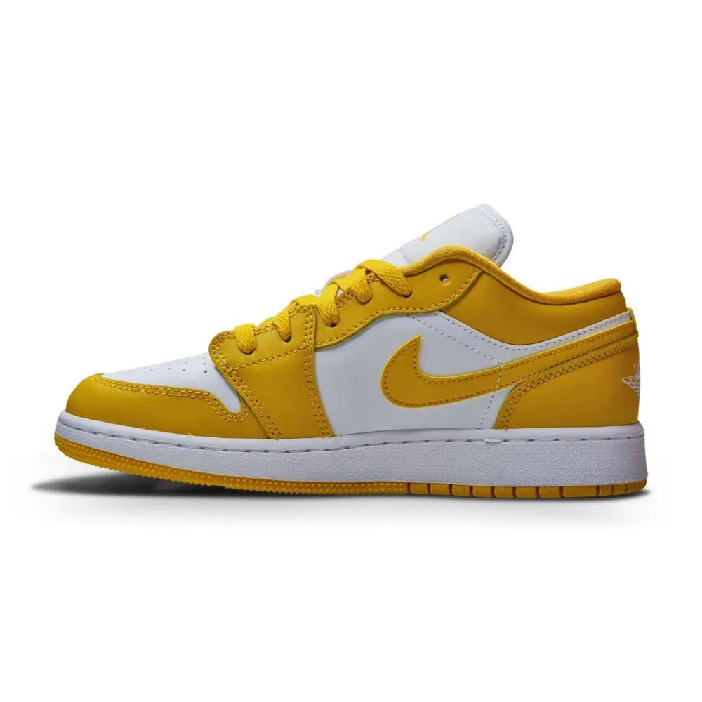Juniors Nike Air Jordan 1 Low (GS) - 553560 171 - White Pollen Decoupled Outsole Pods Airflow Optimization