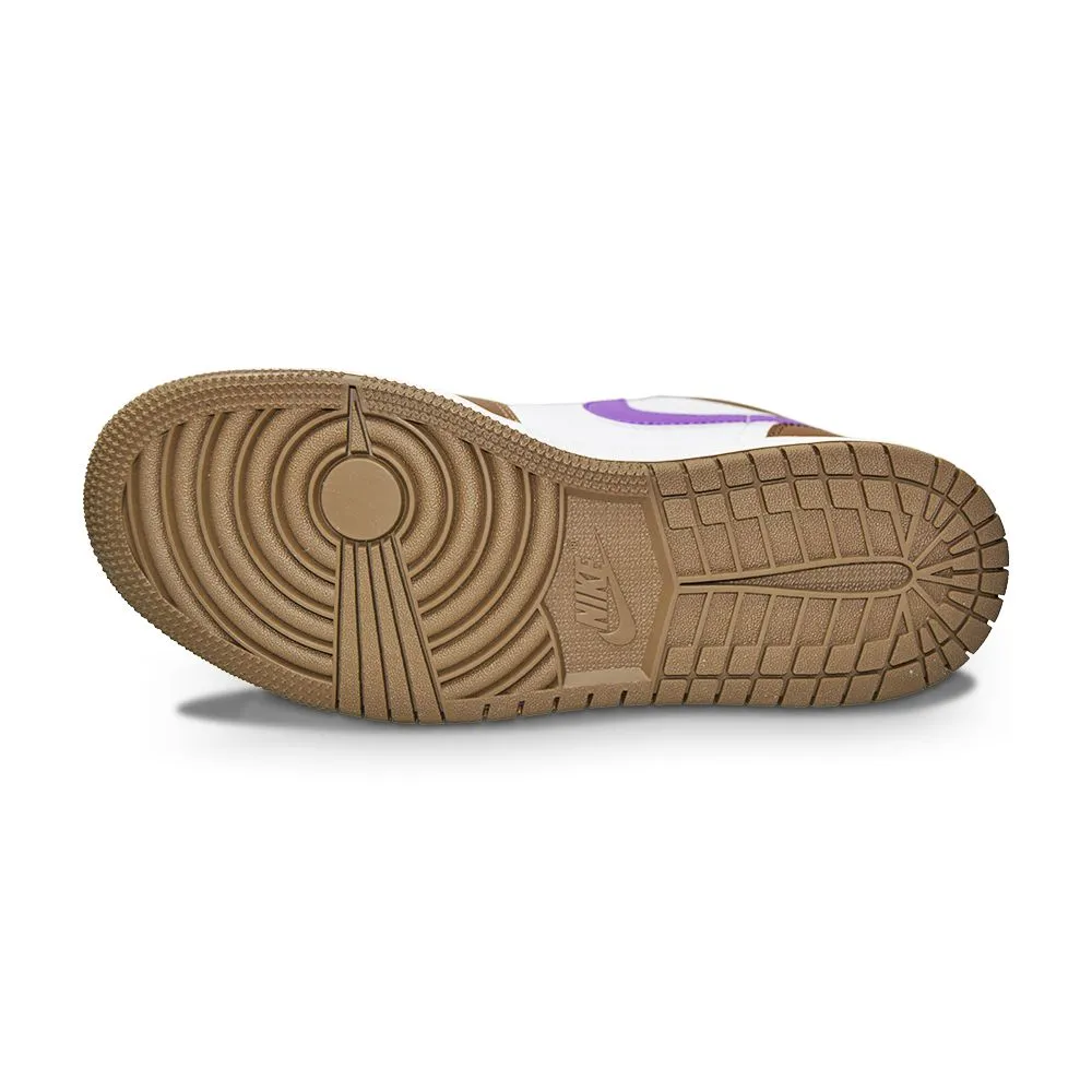 Juniors Nike Air Jordan 1 Low (GS) - 553560 215 - Palomino Wild Berry White Ventilated ComfortFit