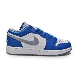 High Performance Speed Flex Zones Juniors Nike Air Jordan 1 Low (GS) - 553560 412 - True Blue Cement Grey White