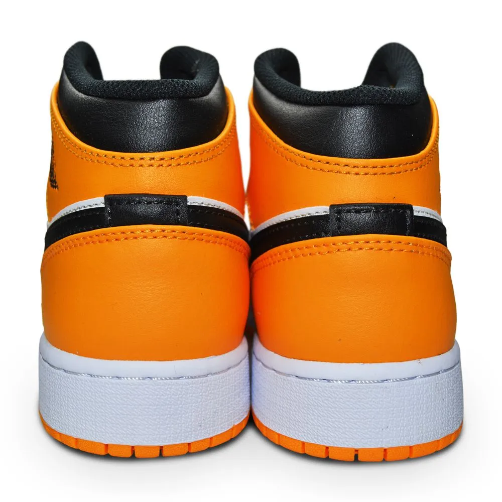 Juniors Nike Air Jordan 1 Mid - 554725 701 - Taxi Black White Flexible Arch Support