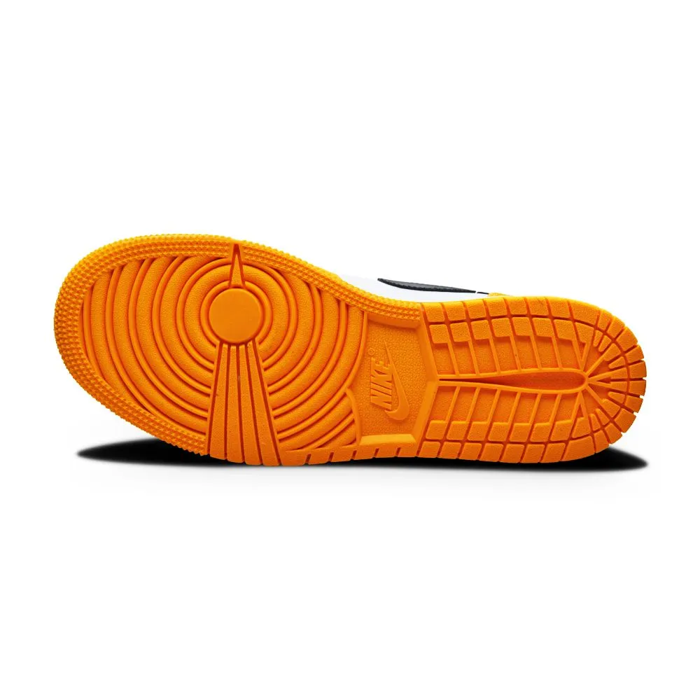 Hyper Elastic Response Tech Breathable lining fabric Juniors Nike Air Jordan 1 Mid - 554725 701 - Taxi Black White