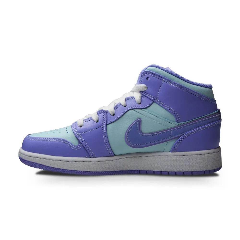 Top Performance Juniors Nike Air Jordan 1 Mid (GS) - 554725 500 - Purple Pulse Arctic Punch